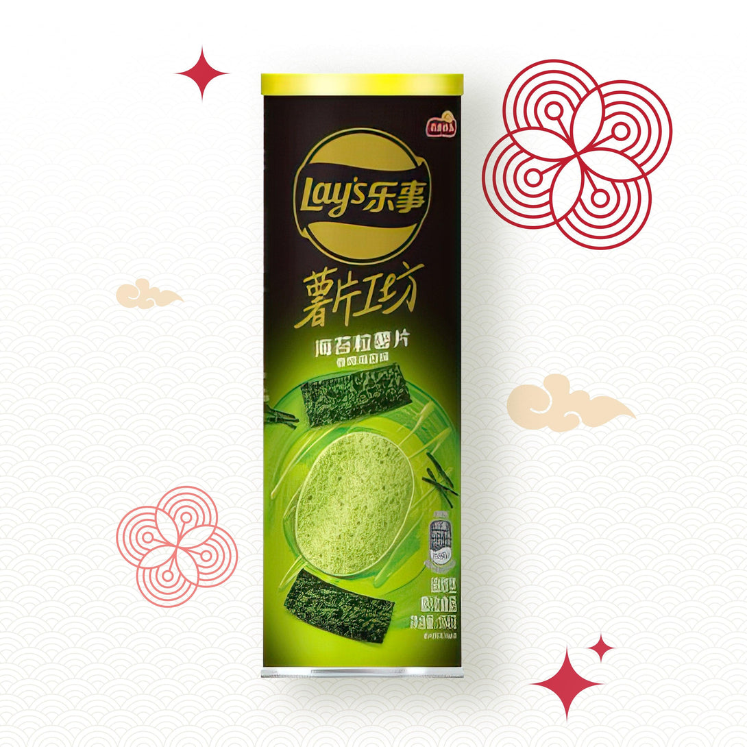 Lays Premium Roasted Seaweed Flavor Chips 24 EA - 1 carton - seouloasis.com - Seoul Oasis