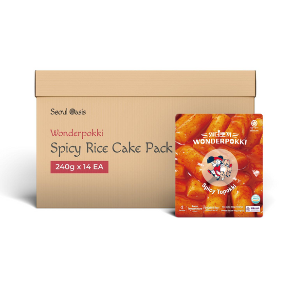 Wonderpokki  Spicy Topokki 240g packing Rice Cake