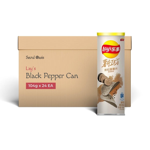 Lays Premium Black pepper Flavor Chips 24 EA - 1 carton - seouloasis.com - Seoul Oasis