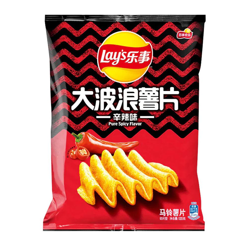 Lays Premium Pure Spicy Flavor Chips 70 gram - 1 Pack - seouloasis.com - Seoul Oasis
