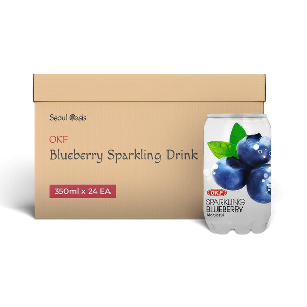 OKF Blueberry sparkling Drink 24 pcs - seouloasis.com - Seoul Oasis