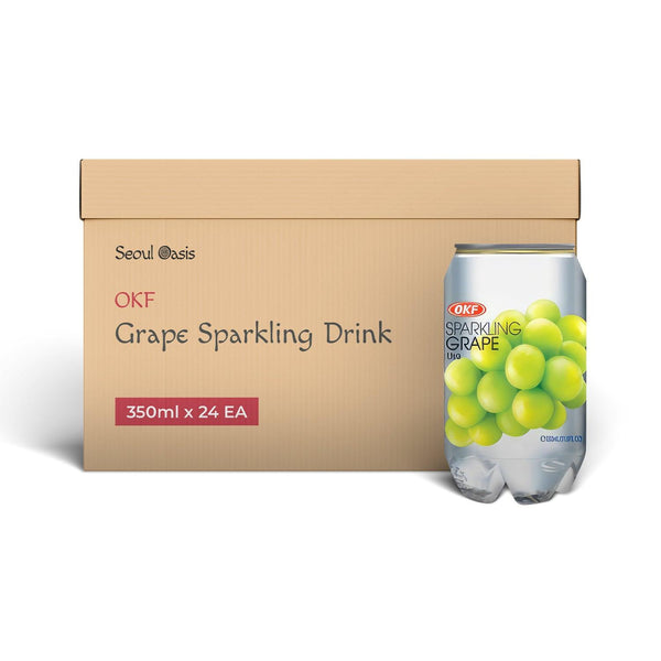 OKF Grape sparkling Lemonade Drink 24 Pcs - seouloasis.com - Seoul Oasis