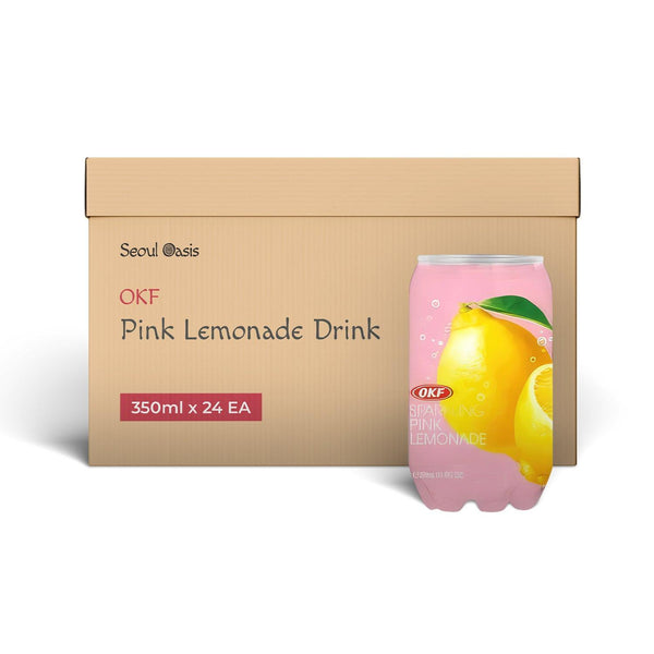 OKF Pink sparkling Lemonade Drink 24 Pcs - seouloasis.com - Seoul Oasis